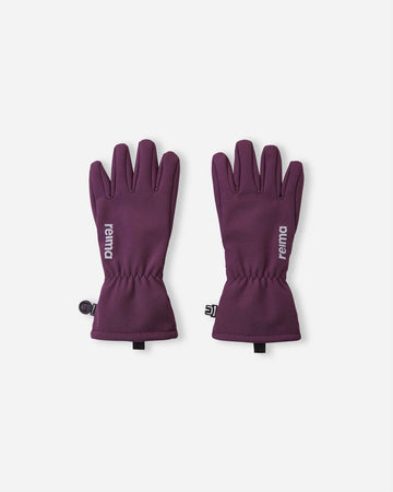 Guantes Softshell Reima Tehden para niños, color Deep Purple – Packshot 1