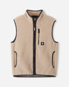Reima Tupa fleecevest voor kinderen, Earthy Beige – vooraanzicht