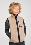 Reima Tupa fleecevest voor kinderen, Earthy Beige – Studiofoto
