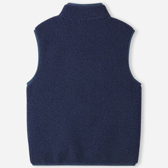 Reima Tupa fleecevest voor kinderen, marineblauw – achteraanzicht