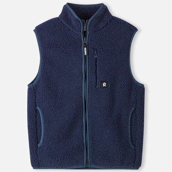 Reima Tupa fleecevest voor kinderen, marineblauw – vooraanzicht
