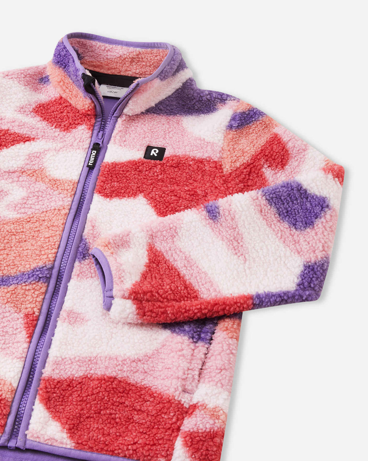 Chaqueta de felpa Teddy de Reima Tupsis para niños – Rosa palo