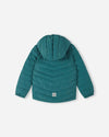 Chaqueta aislante ligera Reima Uumaja para niños, color Dark Teal – Foto del producto, parte trasera 2