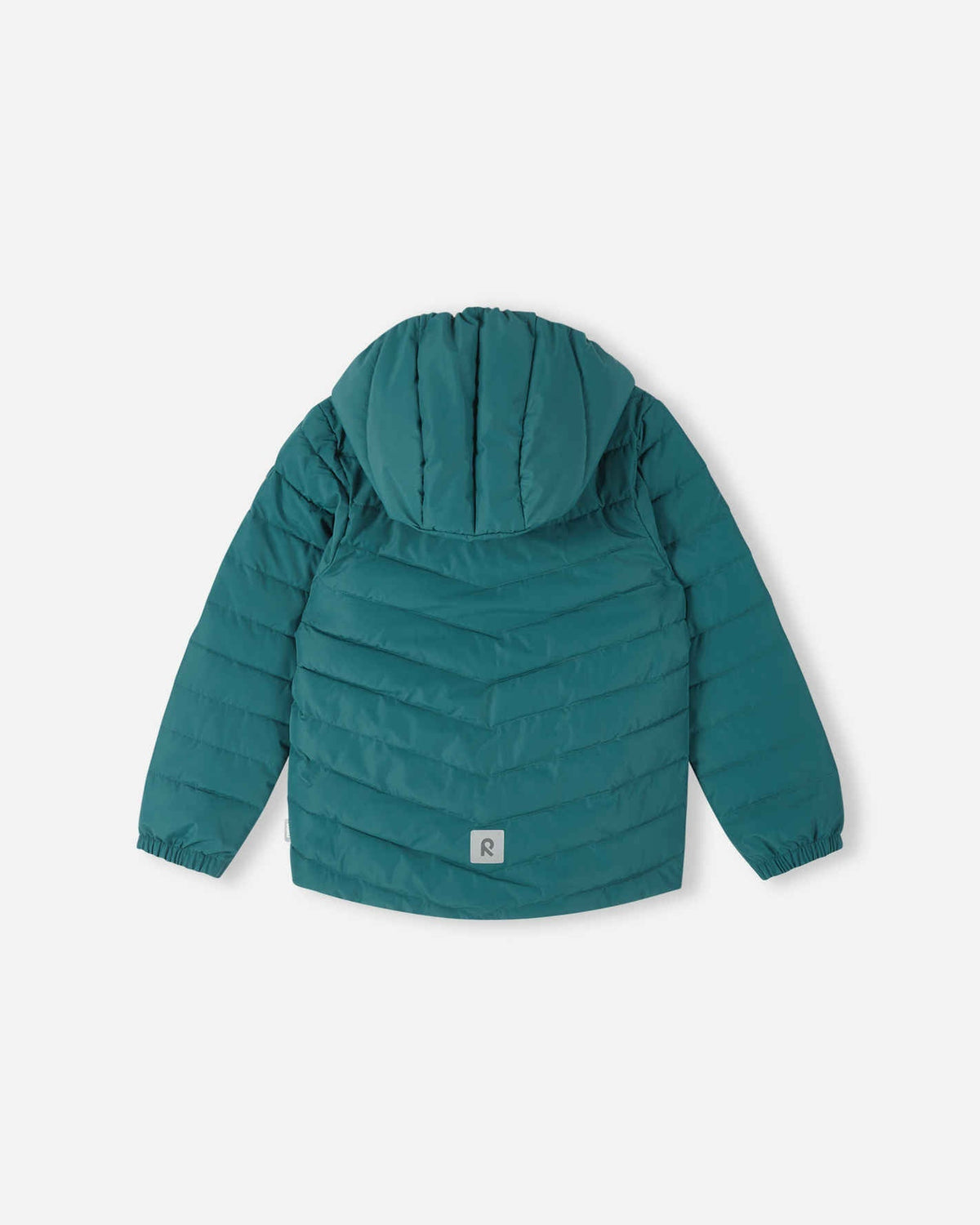 Chaqueta aislante ligera Reima Uumaja para niños, color Dark Teal – Foto del producto, parte trasera 2