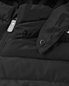 Chaqueta aislante ligera Reima Uumaja para niños, color negro – Detalle de la capucha