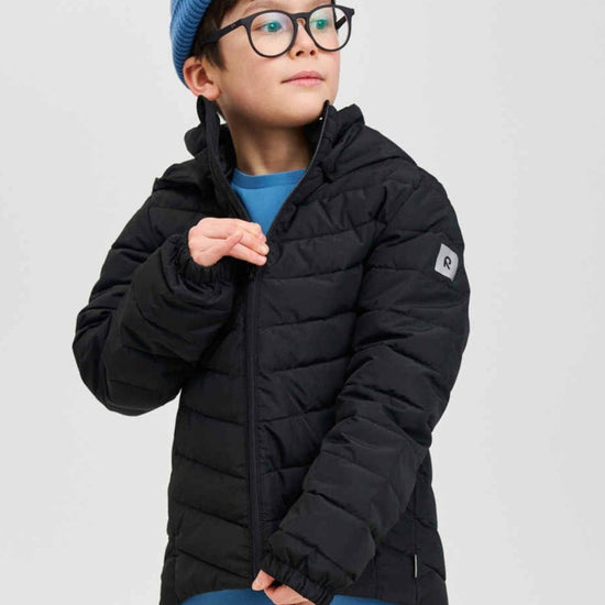 Chaqueta aislante ligera Reima Uumaja para niños, color negro – Foto de estudio 1