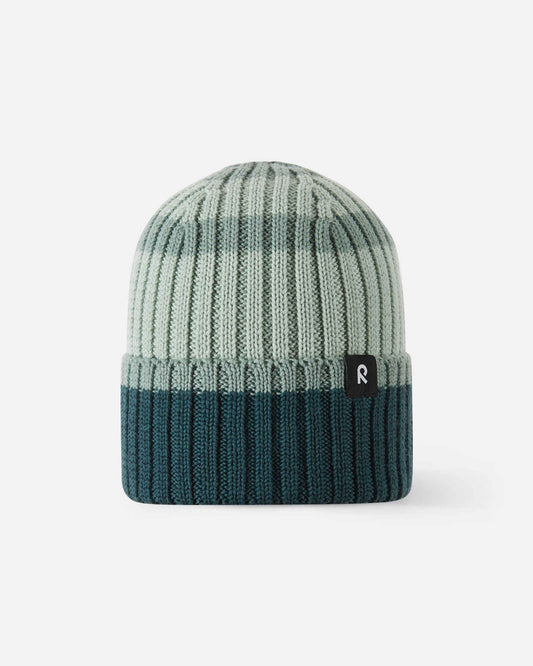 Berretto Reima Vilpas in misto merino per bambini – Stone Green – Packshot 1