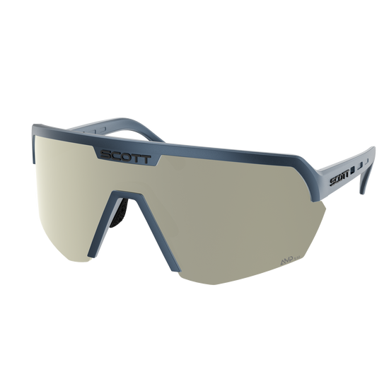 SCOTT Sport Shield – Metallic Blue - AMP White Chrome S2