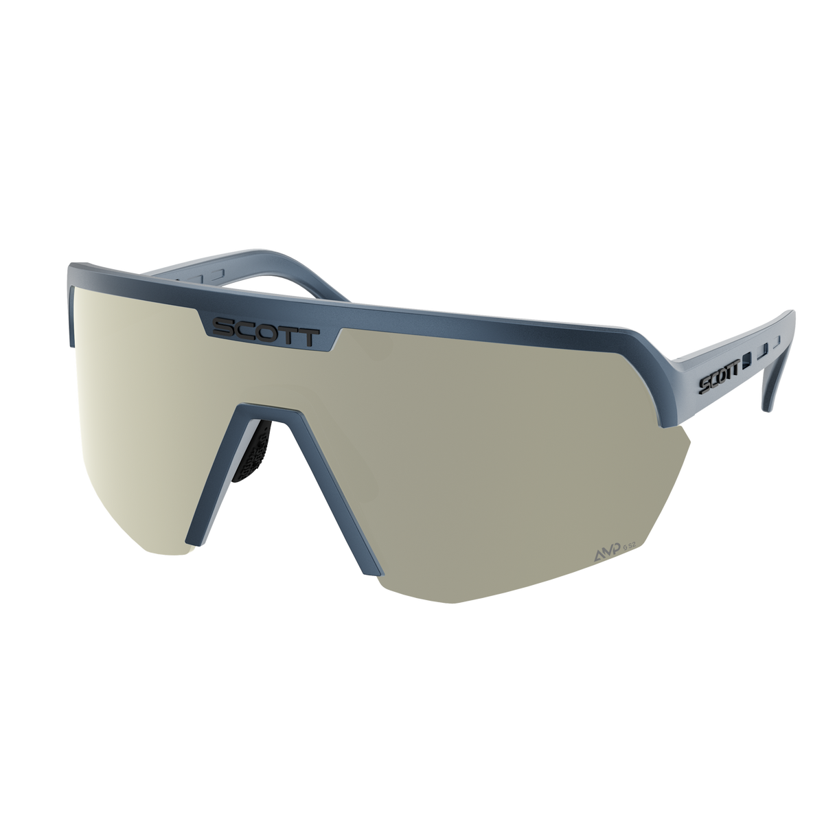 SCOTT Sport Shield – Metallic Blue - AMP White Chrome S2