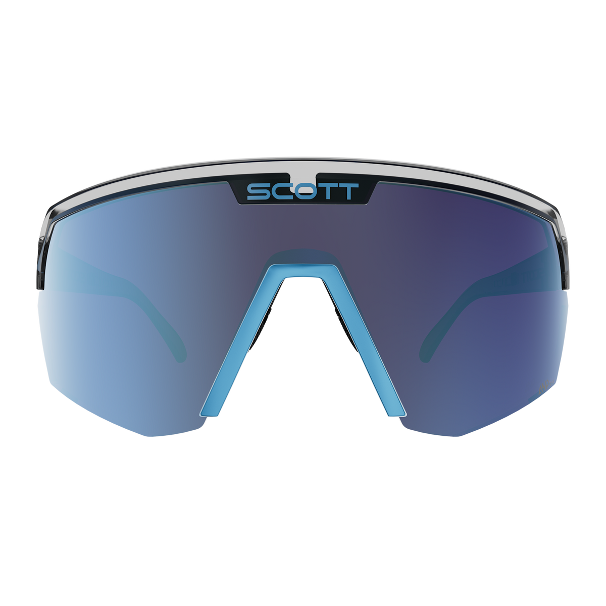 SCOTT Sport Shield – Black - Neon Blue - AMP Beryl Blue Chrome S3