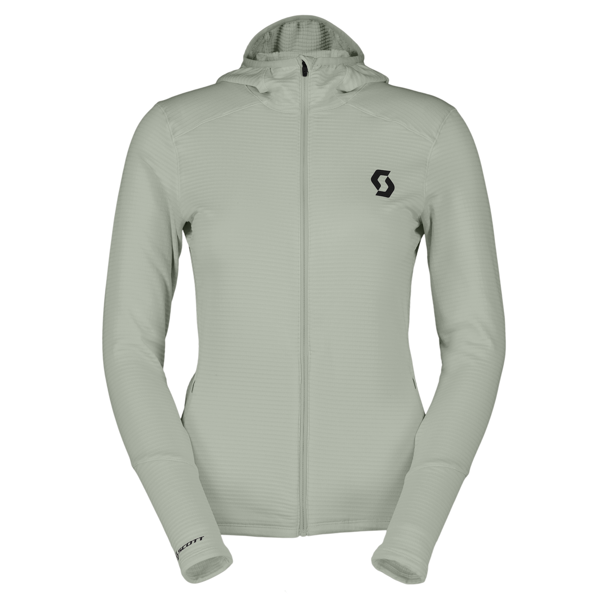 Sudadera con capucha SCOTT Defined Light – Spray Grey en la parte delantera