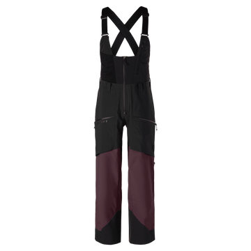 SCOTT Vertic GORE-TEX 3L Wintersporthose Unisex Black / Cocoa Red Vorderansicht