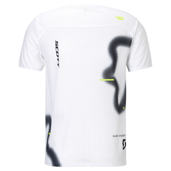 SCOTT RC Run Kurzarmshirt Herren white/black – Rückansicht
