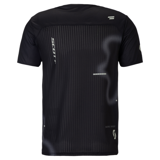 SCOTT RC Run Kurzarmshirt Herren black/spray grey – Rückansicht