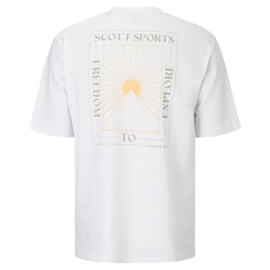 SCOTT Graphic Kurzarmshirt Herren in Weiß – Rückansicht