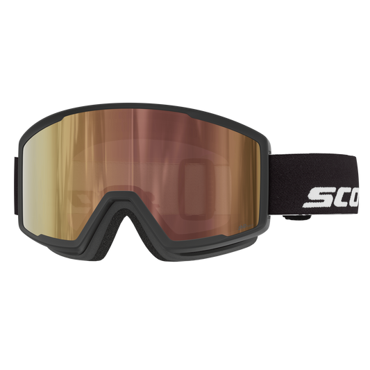 SCOTT Trace Pro Compact Light Sensitive Skibrille Black - AMP LS Cinnamon Chrome S1-3 Ansicht 1
