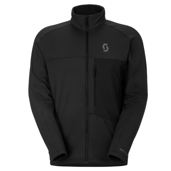 SCOTT Defined Mid Fleecejacke Herren Black Vorderansicht