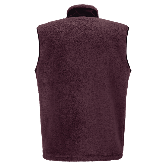 SCOTT Escape Heritage Pile Fleeceweste Herren Cocoa Red/Black Rückansicht