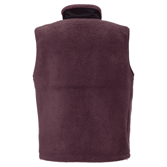 SCOTT Escape Heritage Pile Fleeceweste Damen Cocoa Red/Black Rückansicht