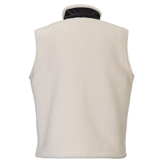SCOTT Escape Heritage Pile Fleeceweste Damen Latte Beige/Black Rückansicht