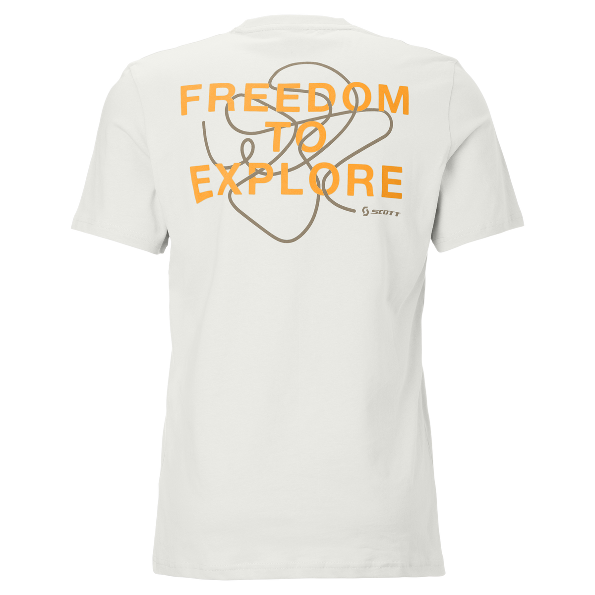 SCOTT Backprint Kurzarmshirt Herren - White Rückansicht