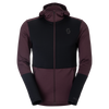 SCOTT Defined Light Hoody Herren – Cocoa Red - Black – Vorderansicht