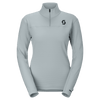 SCOTT Defined Light Women's Midlayer Sweater – Mist Blue – Front View
