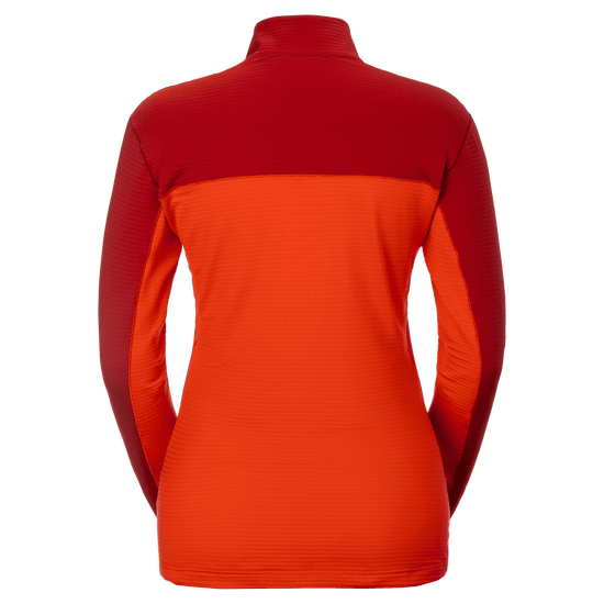 SCOTT Defined Light Women's Midlayer Sweater – Turbo Red - Toasted Red – Back View