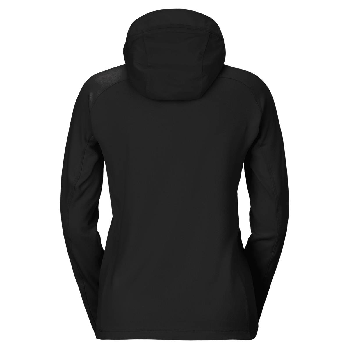 SCOTT Defined Mid-trui Midlayer-hoodie voor dames – Zwart, achteraanzicht