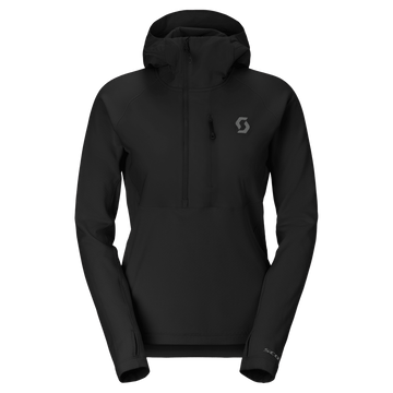 SCOTT Defined Mid Pullover Midlayer-hoodie voor dames – Zwart, vooraanzicht