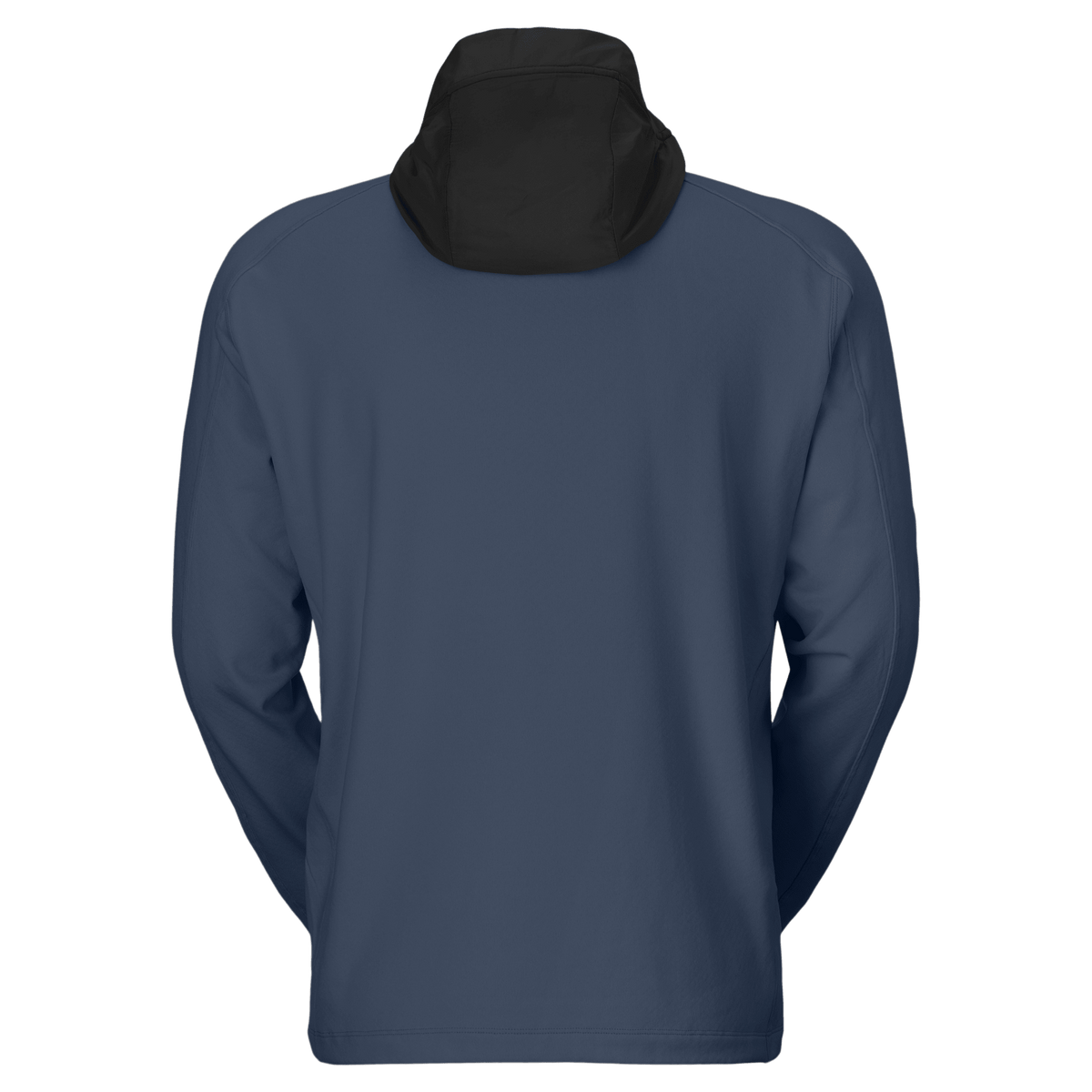 Pull à capuche SCOTT Defined Mid pour homme – Noir - Bleu crépuscule (vue de dos)