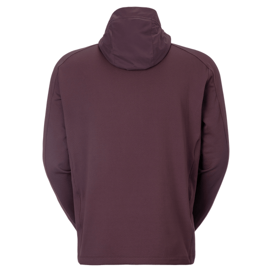 Pull à capuche SCOTT Defined Mid pour homme – Cocoa Red, vue de dos