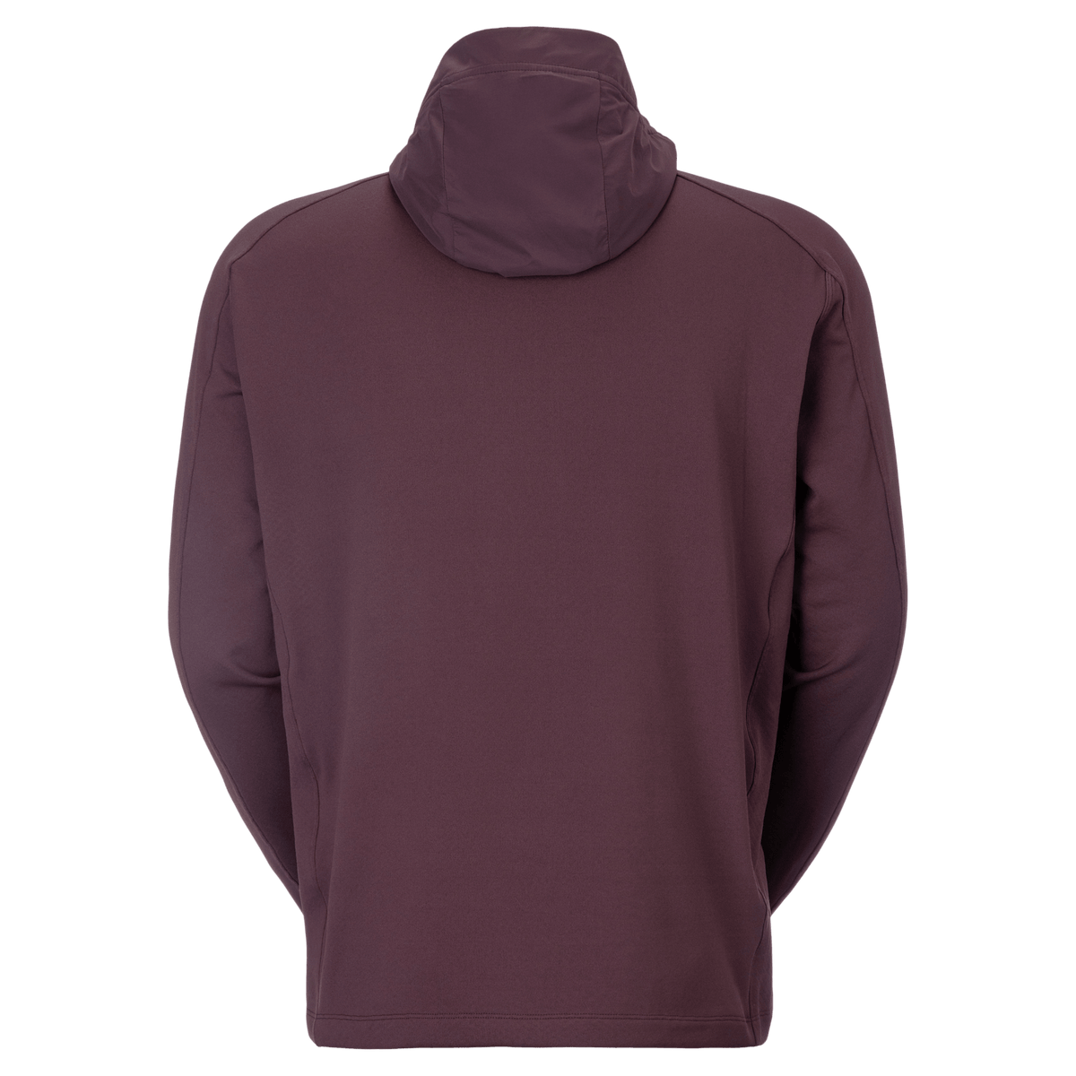 Pull à capuche SCOTT Defined Mid pour homme – Cocoa Red, vue de dos
