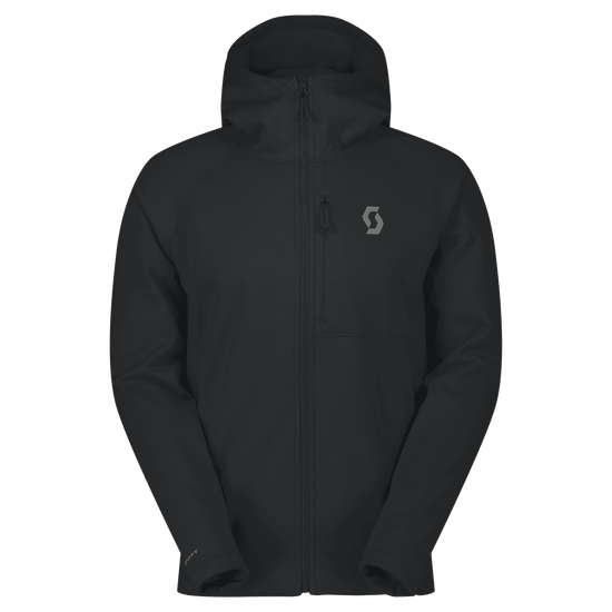 Sweat à capuche SCOTT Defined Warm Zip pour homme – Noir, vue de face