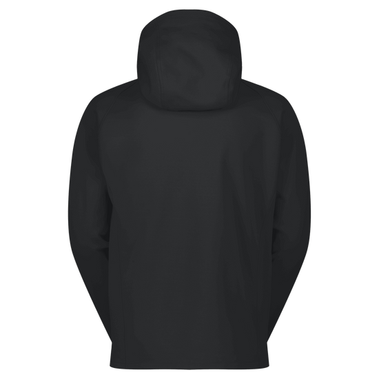 Sweat à capuche mi-couche SCOTT Defined Warm Zip pour homme – Noir, vue de dos