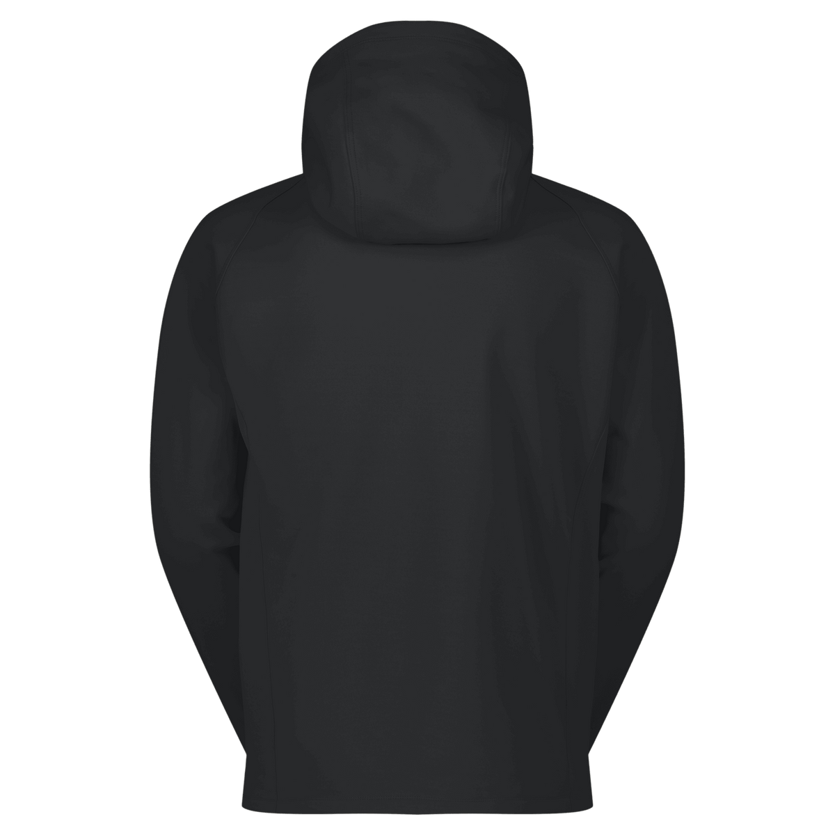 Sweat à capuche mi-couche SCOTT Defined Warm Zip pour homme – Noir, vue de dos