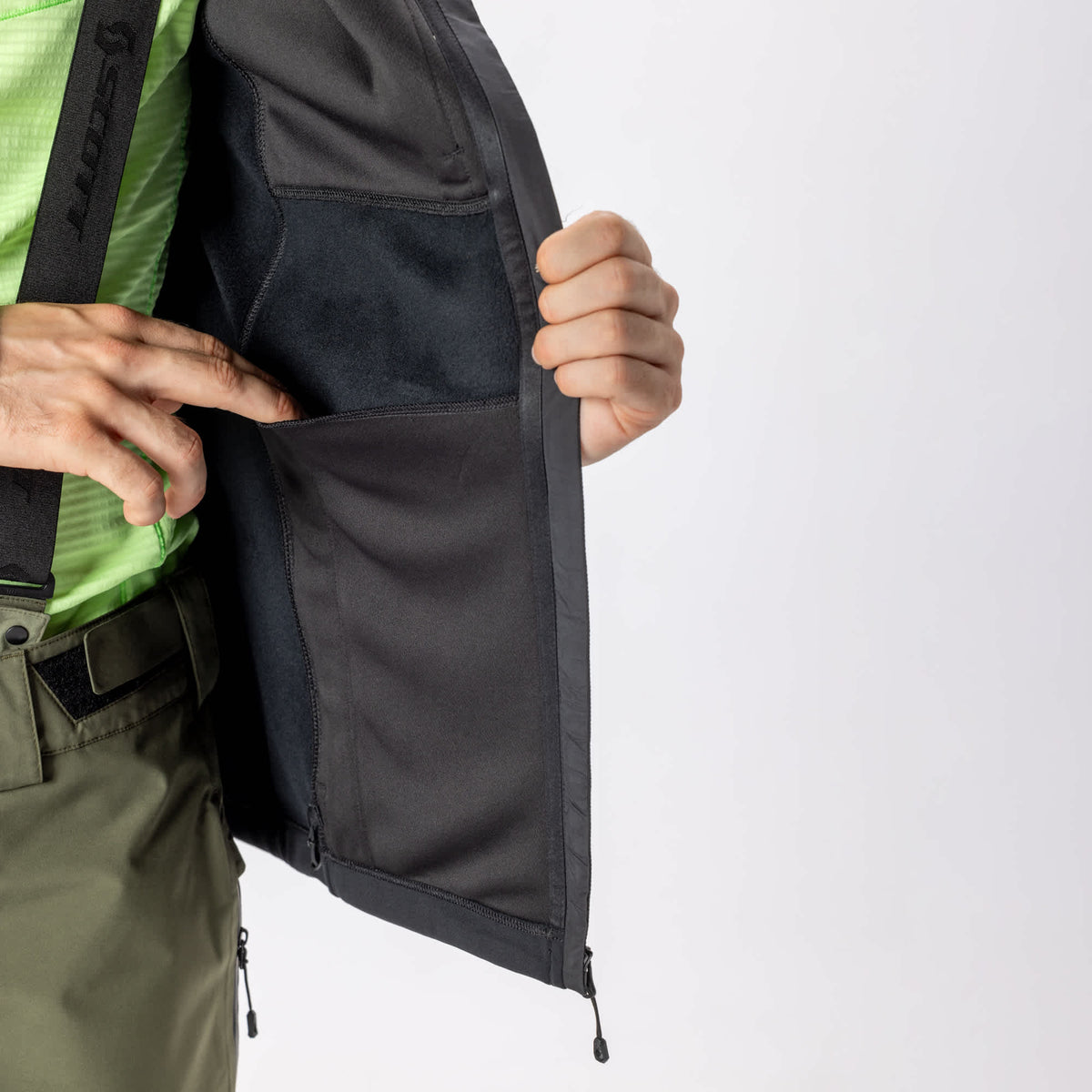 Sweat à capuche SCOTT Defined Warm Zip pour homme – Utilisation 3