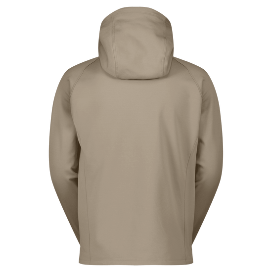 Sweat à capuche SCOTT Defined Warm Zip pour homme – Portobello Beige, vue de dos