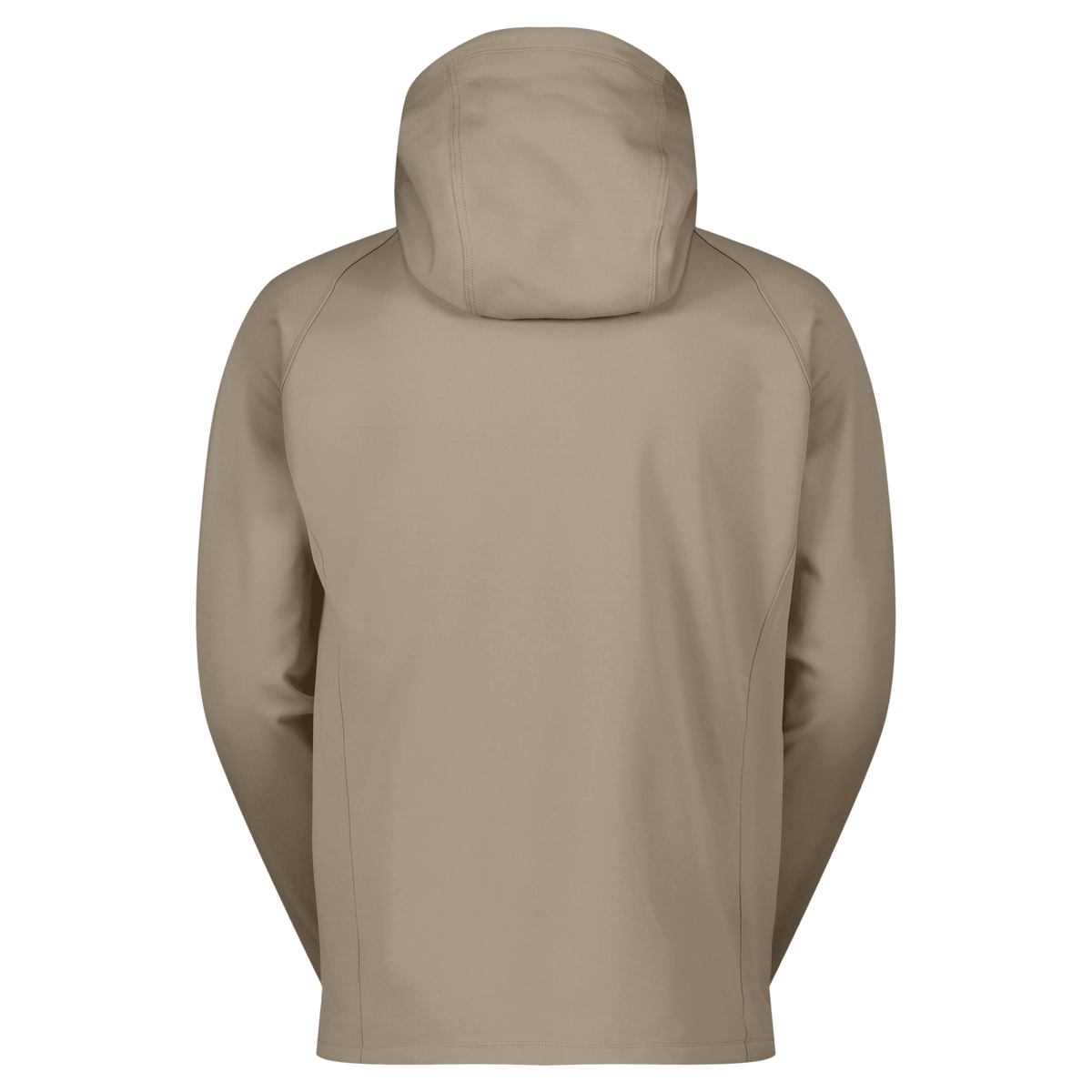 Sweat à capuche SCOTT Defined Warm Zip pour homme – Portobello Beige, vue de dos