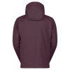 Sweat à capuche SCOTT Defined Warm Zip Midlayer pour homme – Cocoa Red, vue de dos