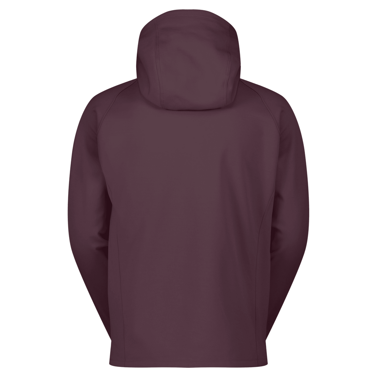 Sweat à capuche SCOTT Defined Warm Zip Midlayer pour homme – Cocoa Red, vue de dos