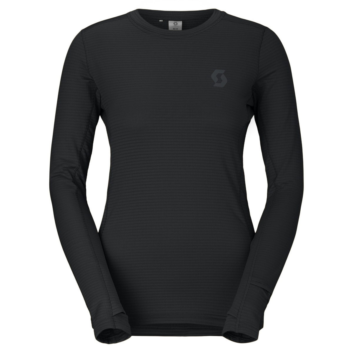 SCOTT Endurance Warm Langarmshirt Damen – Black – Vorderansicht