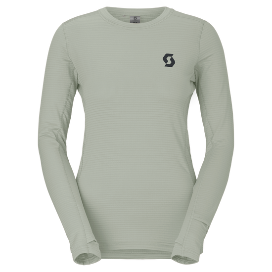 SCOTT Endurance Warm Langarmshirt Damen – Spray Grey – Vorderansicht