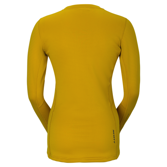 SCOTT Endurance Warm Langarmshirt Damen – Sundial Yellow – Rückansicht