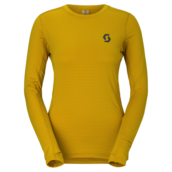 SCOTT Endurance Warm Langarmshirt Damen – Sundial Yellow – Vorderansicht