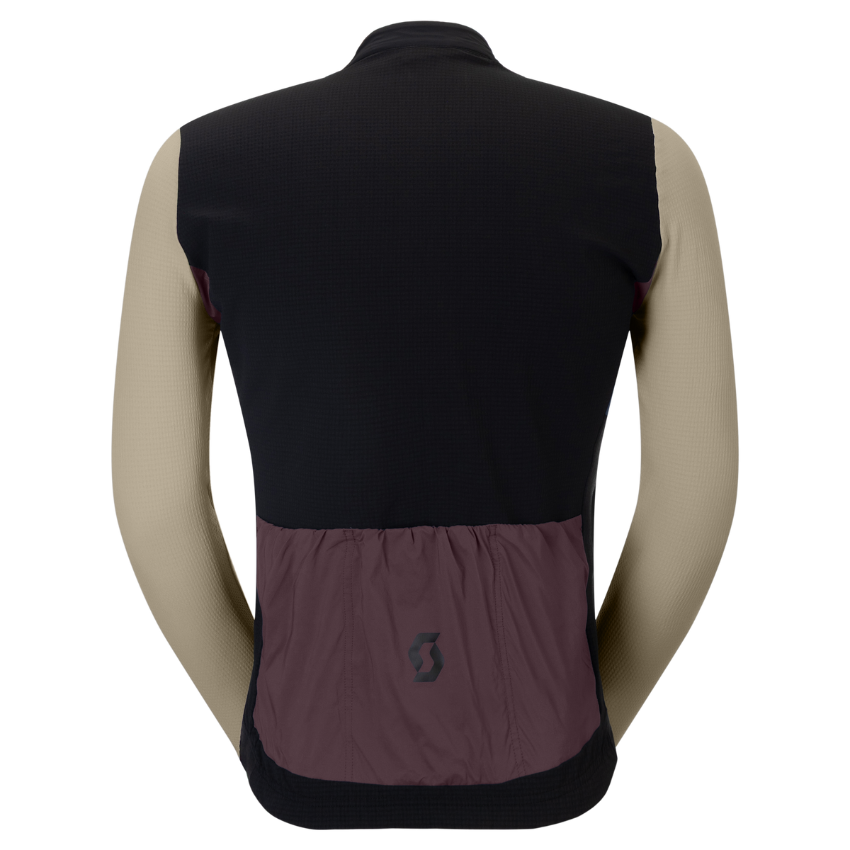 SCOTT Endurance Warm Langarm-Radtrikot Herren Black - Cocoa Red Rückansicht