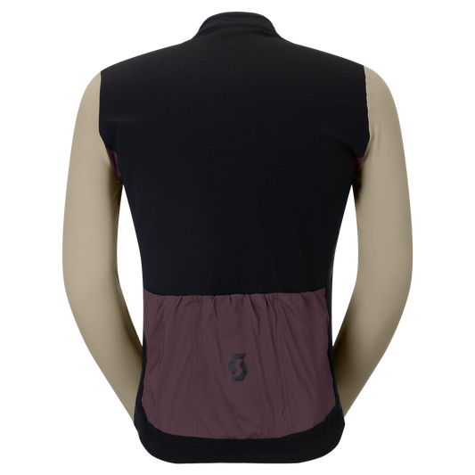 SCOTT Endurance Warm Langarm-Radtrikot Herren Black - Cocoa Red Rückansicht