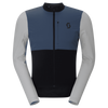 SCOTT Endurance Warm Langarm-Radtrikot Herren Black - Dusk Blue Vorderansicht