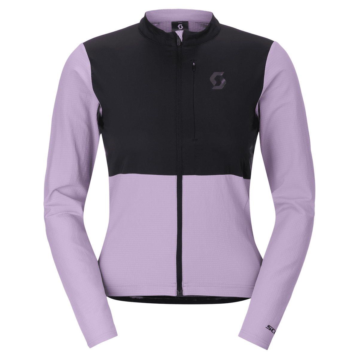 SCOTT Endurance Warm Langarm-Radtrikot Damen Sherbet Purple - Black Vorderansicht