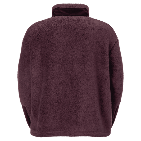 SCOTT Escape Heritage Pile fleecejas voor dames – Cocoa Red - Black, achteraanzicht